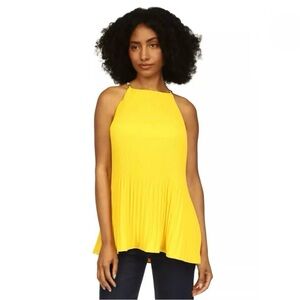 MICHAEL KORS Women’s chain strap halter neck pleated top💛💛